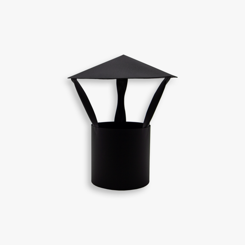 Зонт BLACK из котловой стали 08ПС толщиной 0.5 мм