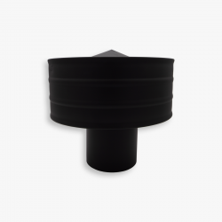 Зонт с ветрозащитой BLACK из нержавеющей стали AISI 430 толщиной 0.5 мм