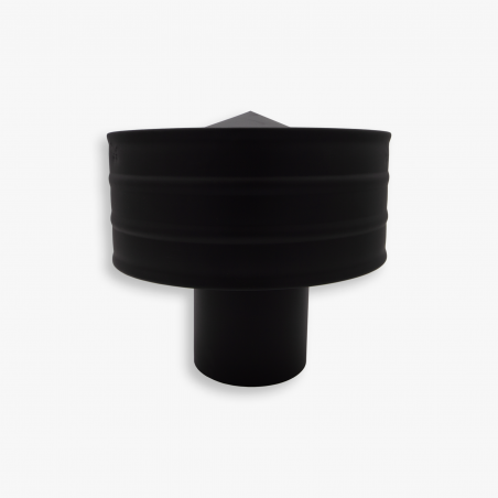 Зонт с ветрозащитой BLACK из нержавеющей стали AISI 430 толщиной 0.5 мм