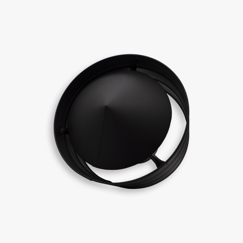 Зонт с ветрозащитой BLACK из нержавеющей стали AISI 430 толщиной 0.5 мм