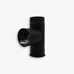 Тройник с заглушкой BLACK из нержавеющей стали AISI 430 толщиной 0.5 мм