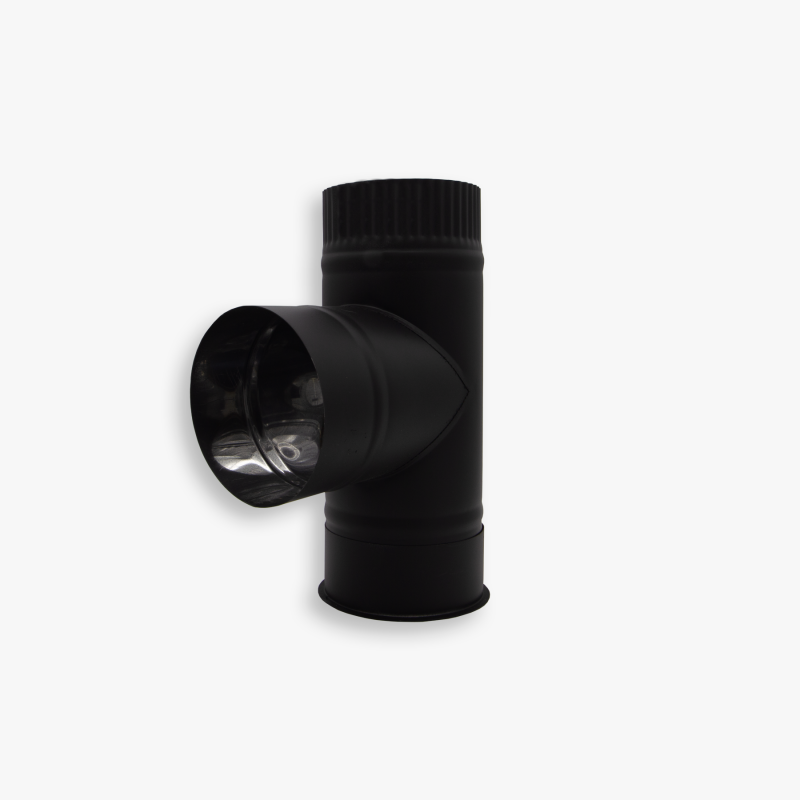 Тройник с заглушкой BLACK из нержавеющей стали AISI 430 толщиной 0.5 мм