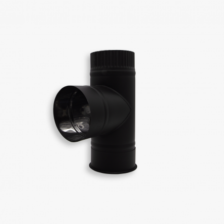 Тройник с заглушкой BLACK из нержавеющей стали AISI 430 толщиной 0.5 мм