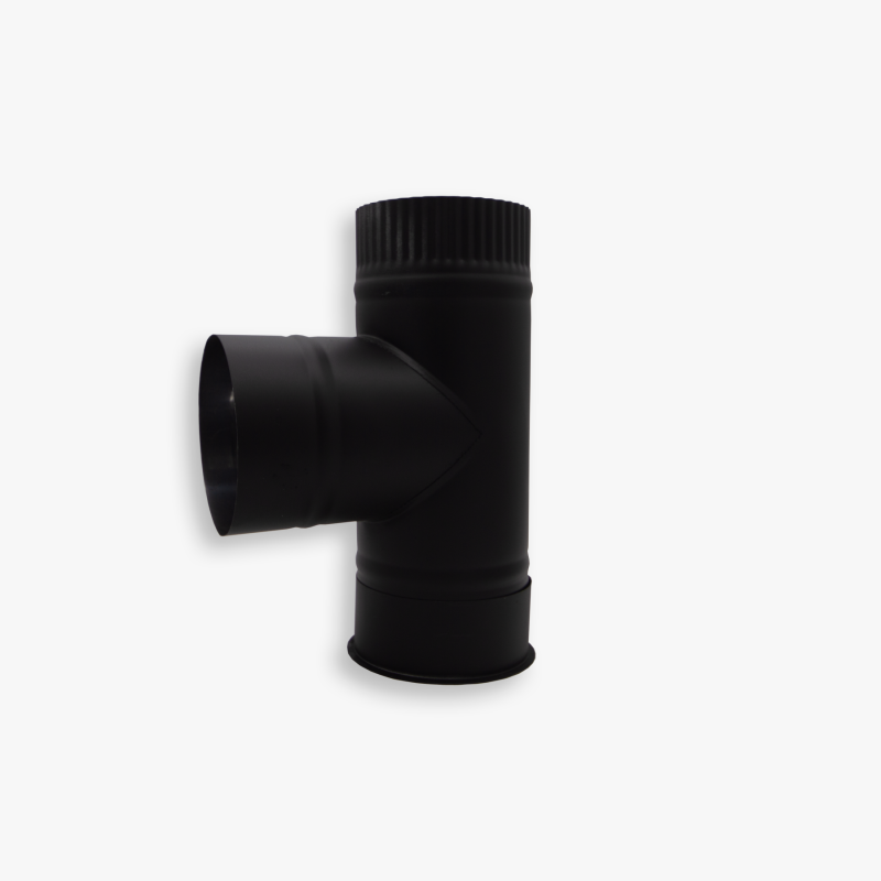 Тройник с заглушкой BLACK из нержавеющей стали AISI 430 толщиной 0.5 мм